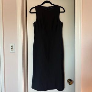 Theory Elegant Black Sleeveless Midi Dress